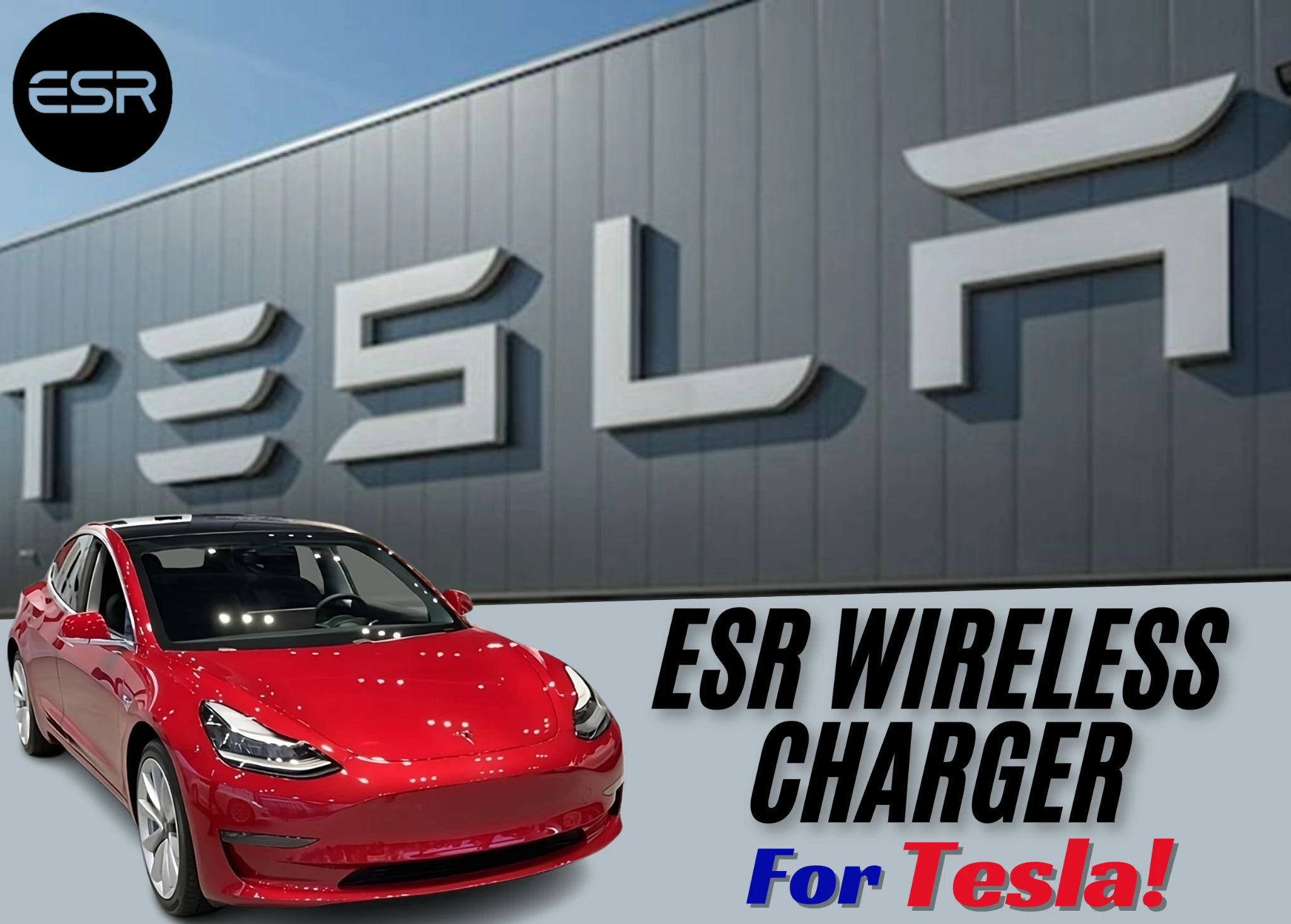 ESR car wireless charger for Tesla cars