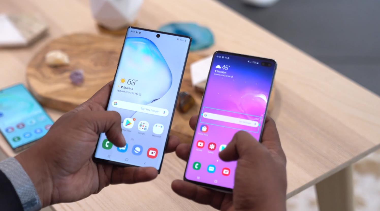 Samsung Galaxy S10 vs. Note 10