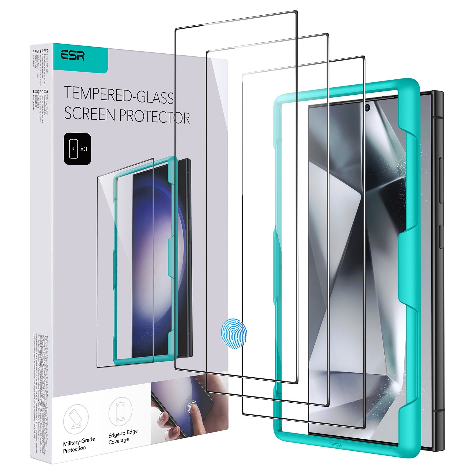 Galaxy S24 Ultra Tempered Glass Screen Protector 3pack 02