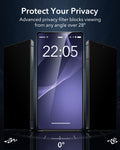 Galaxy S25 Ultra Clear Case with Privacy Screen Protector KF5