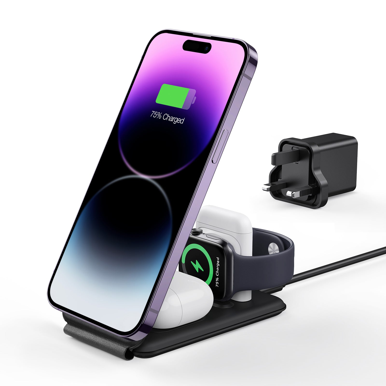 HaloLock 3 in 1 Travel Wireless Charging Set 1 1