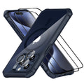 MHTZ iPhone 15 Pro Air Armor Clear Case Set HaloLock C03 ZT01