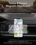 Magnetic Wireless Car Charger Mount for iPhone 12 Supports MagSafe 3