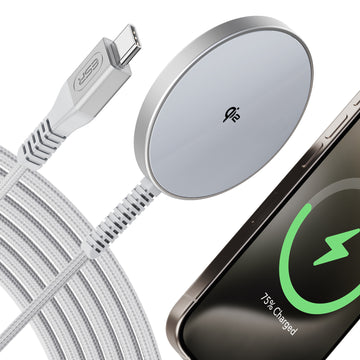 Qi2 mini Wireless Charger - Silver - 1 Set