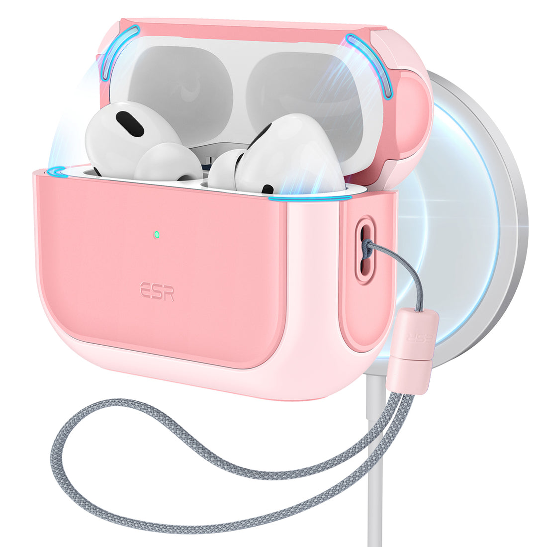 airpods pro orbit hybrid case pink