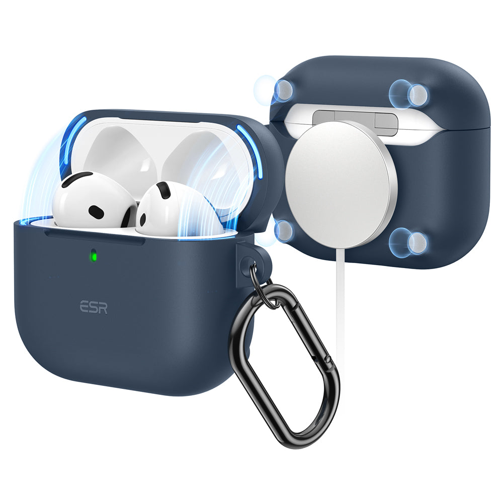 cloud soft airpods 4 silicone case blue