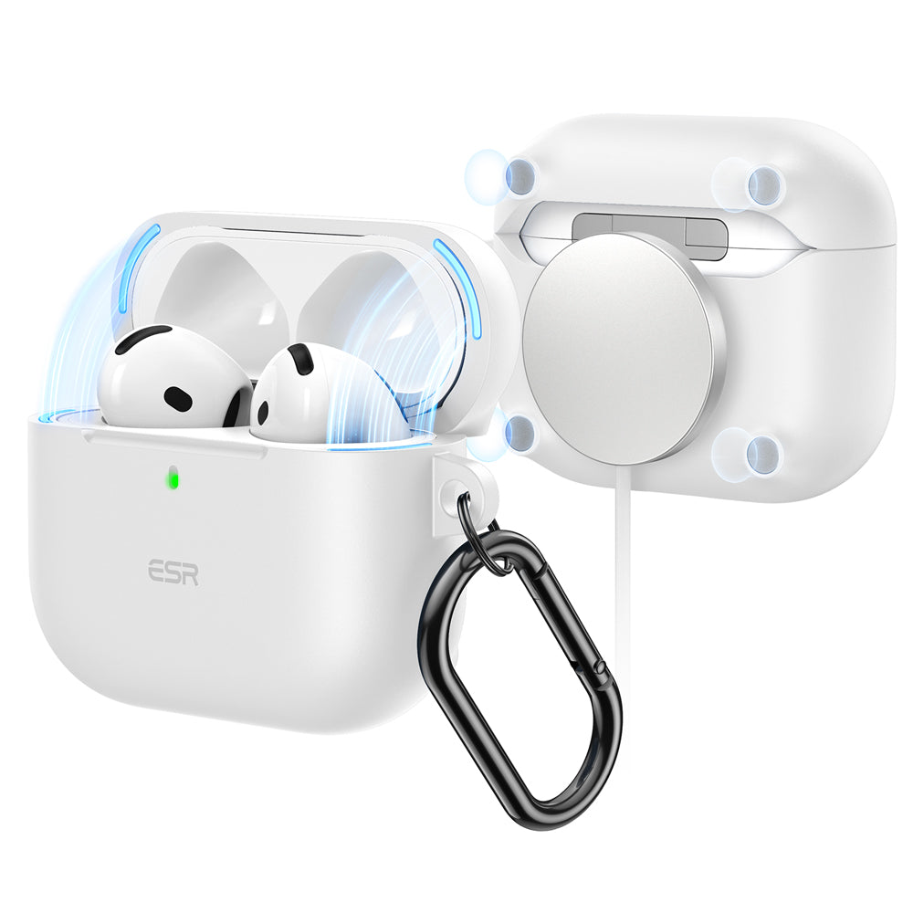 cloud soft airpods 4 silicone case white