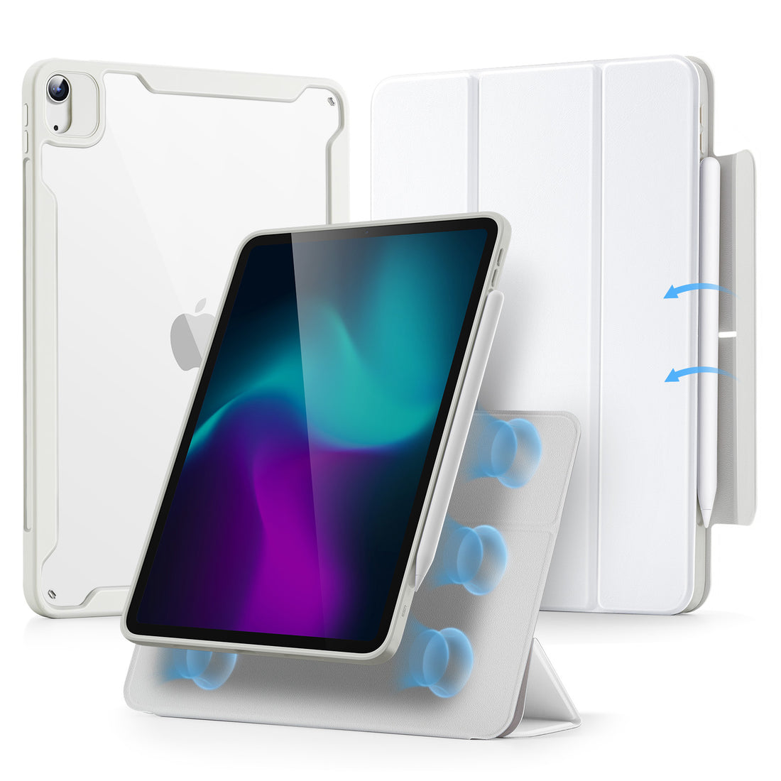 iPad Air 11 2024 Air 10.9 5th4th Gen Rebound Hybrid Case 360 brilliant white 01