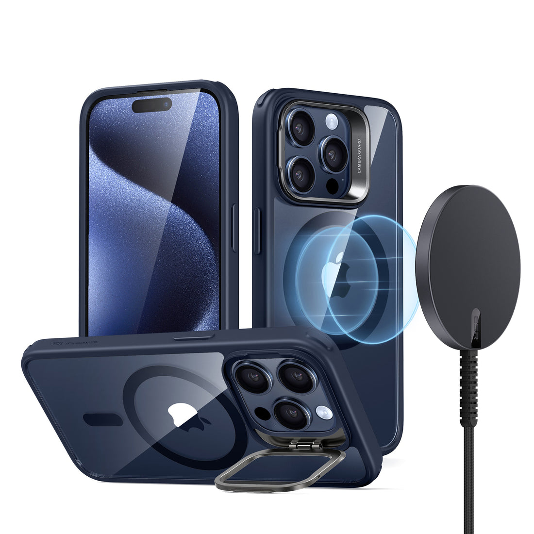 iPhone 15 Pro Max case and Qi2 wireless charger