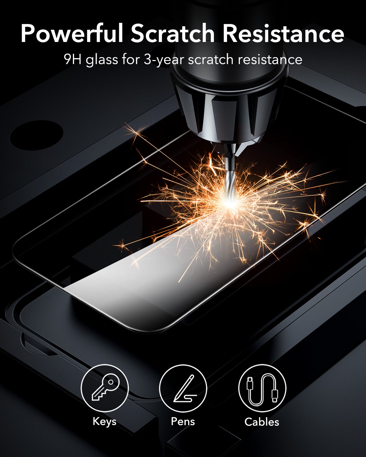 iPhone 16 Plus Tempered Glass Privacy Screen Protector KF8 1