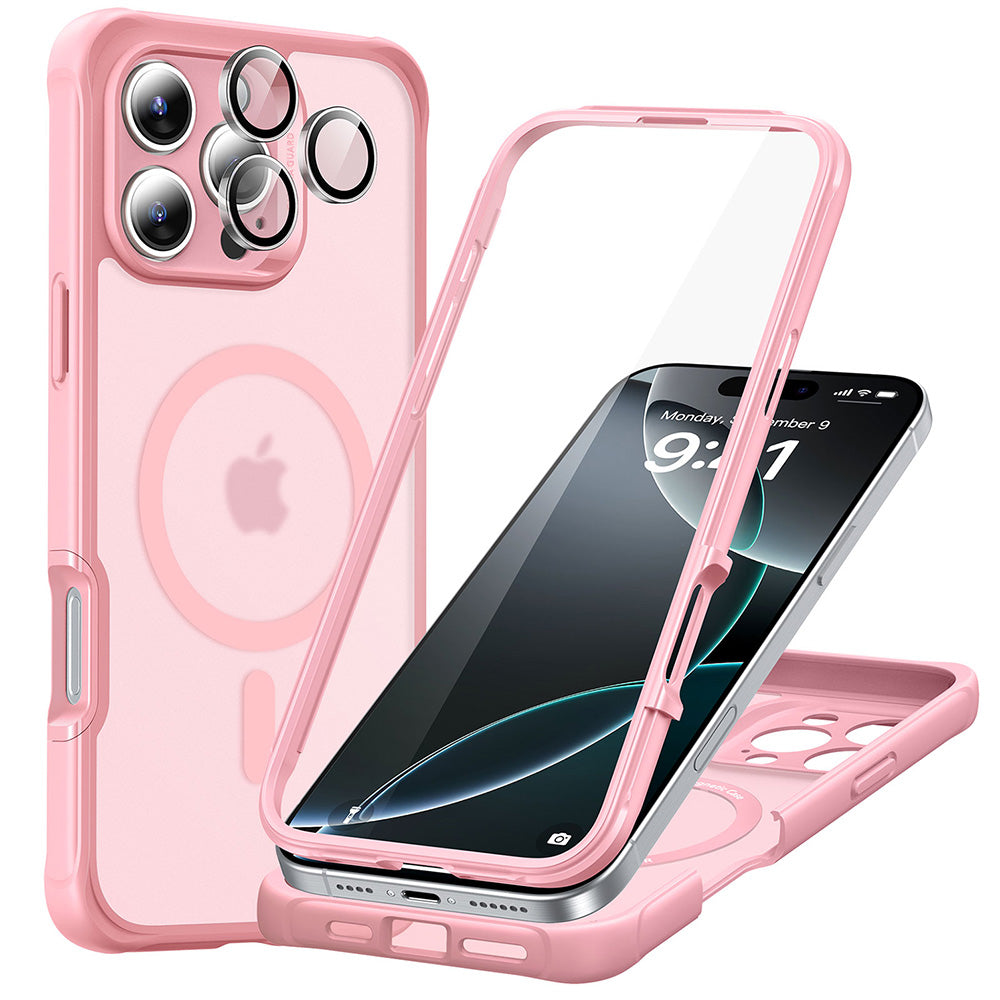 iPhone 16 Pro Armor Tough Case Magsafe frosted pink