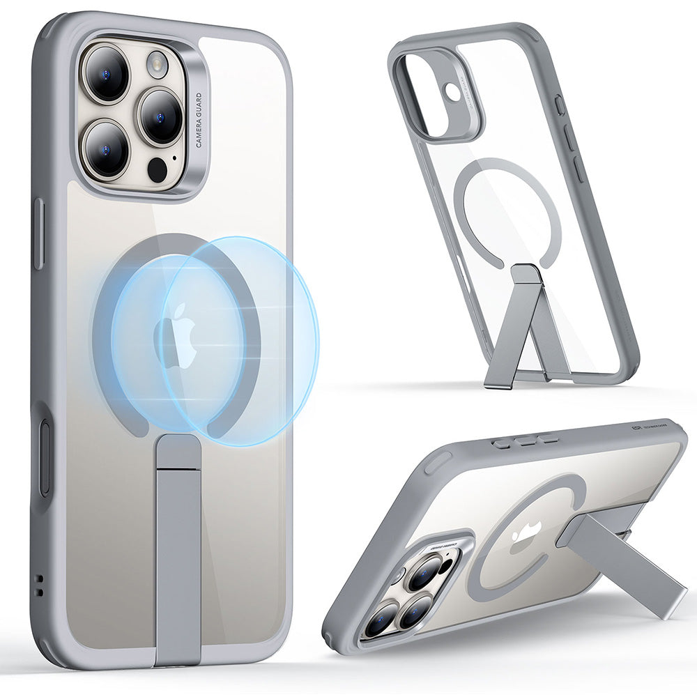 iPhone 16 Pro Boost Flickstand Case Magsafe clear grey