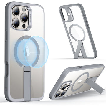 iPhone 16 Pro Boost Flickstand Case Magsafe clear grey