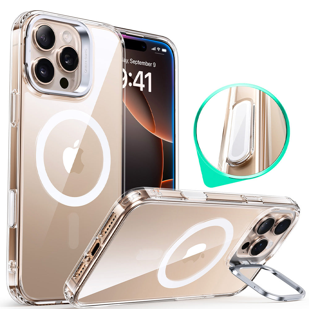 iPhone 16 Pro Magsafe Case with Stand Camera Control Clear