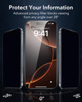 iPhone 16 Pro Max Tempered Glass Privacy Screen Protector KF2 1