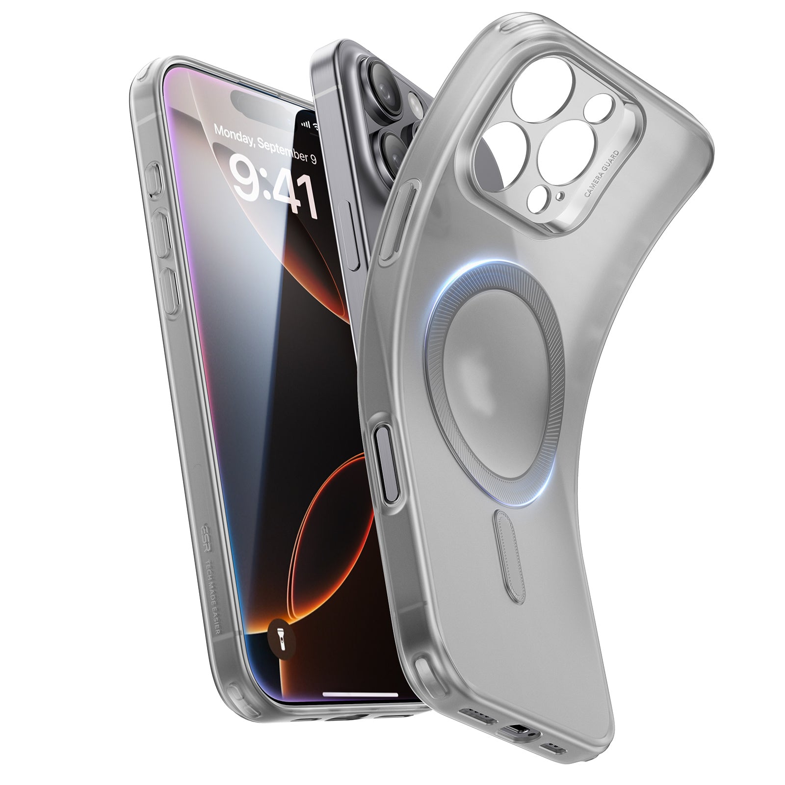 iPhone 16 Pro Max Zero clear Case magsafe grey 2