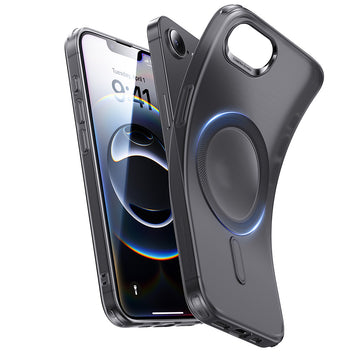 iPhone 16e HaloLock Zero Clear Case - Frosted Black