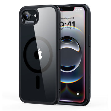 iPhone 16e HaloLock Classic Hybrid Case - Clear Black