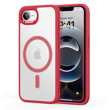 iPhone 16e HaloLock Classic Hybrid Case - Frosted Red