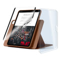 ipad air stand case with screen protector brown