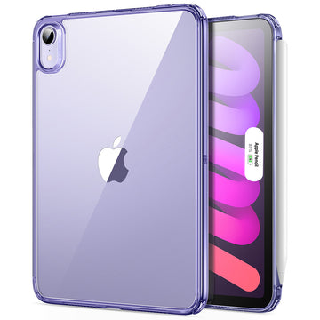 ipad mini 7 mini 6 clear case clear purple