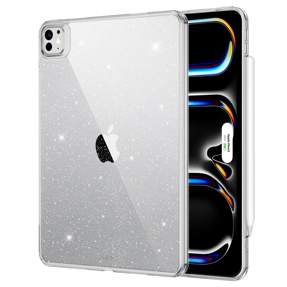 ipad pro 13 inch clear case clear shimmer